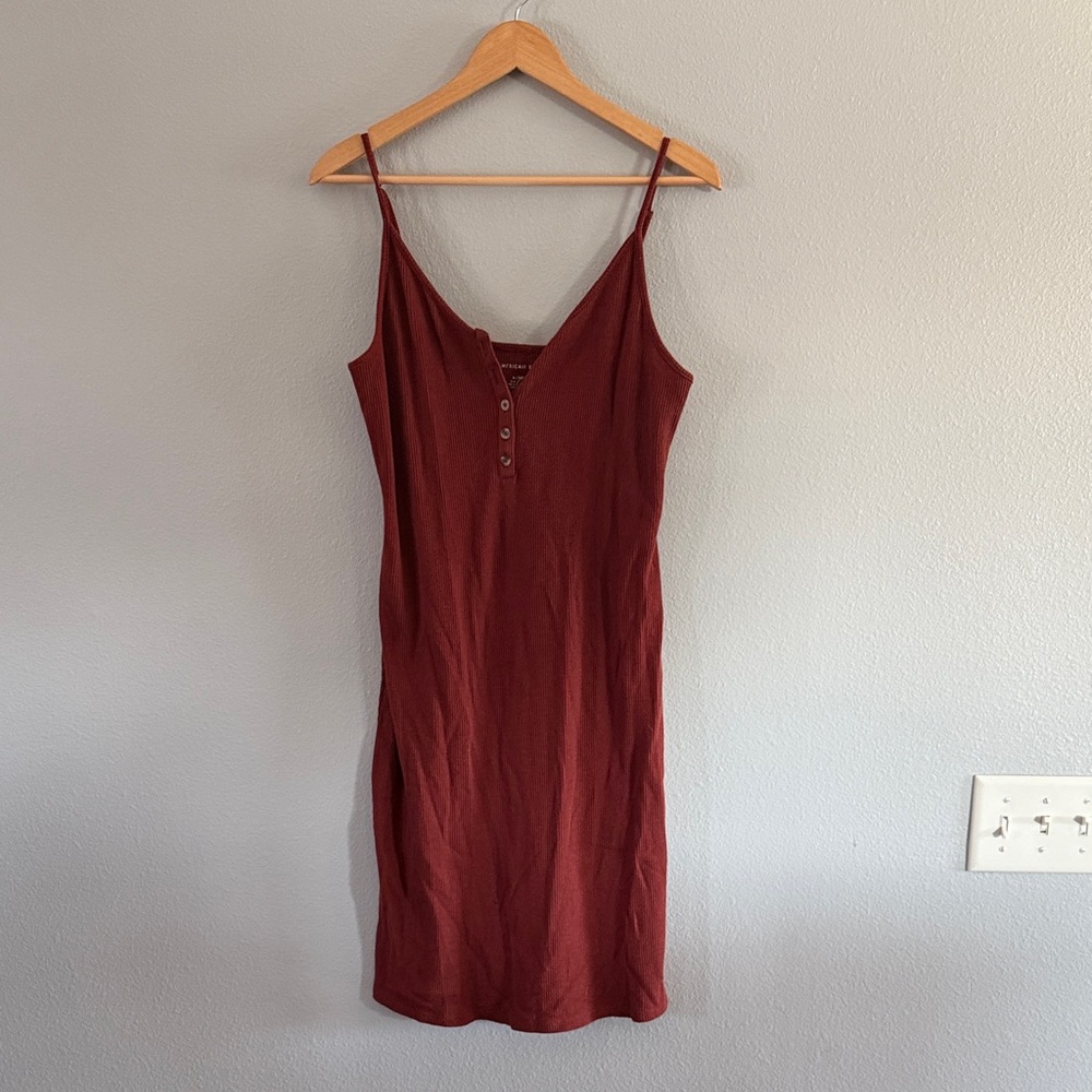 American Eagle Outfitters Brick Red Knit Dress